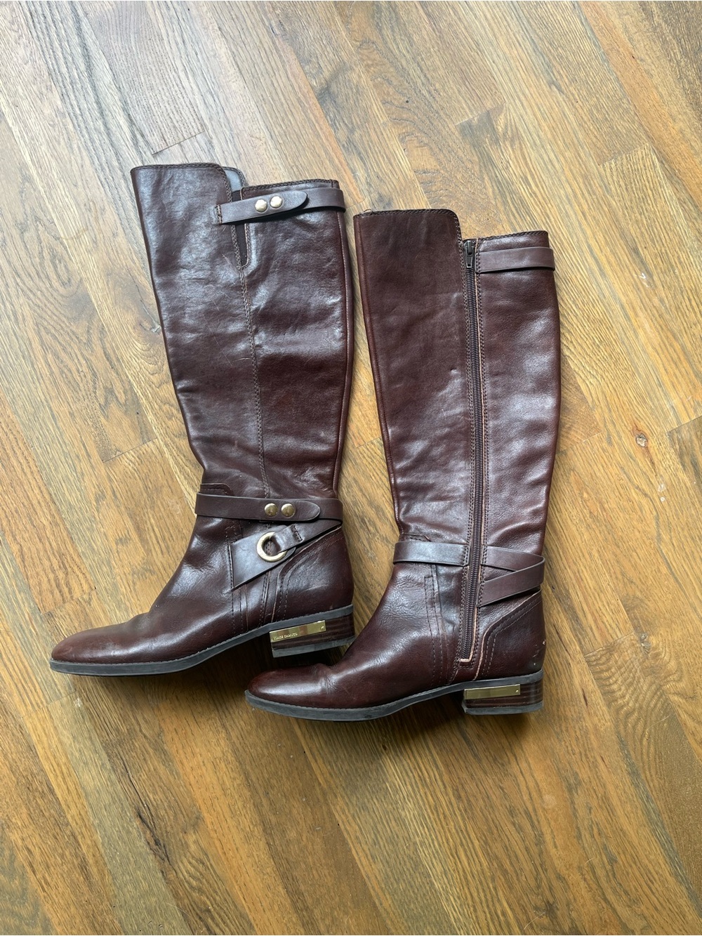 Vince Camuto Prini Dark Brown Riding Boot Size 9